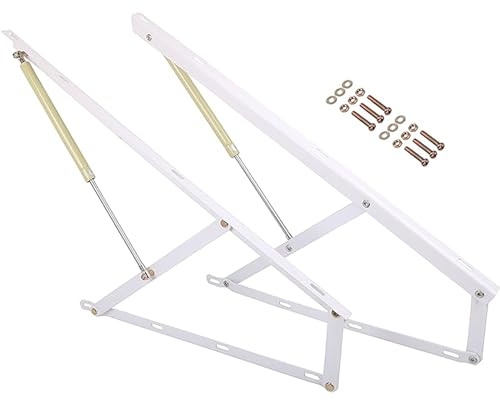 Heavy Duty Hydraulic Bed Lift Mechanism, Gas Spring Storage Lift Kit for Bed Box or Sofa Bed, Folding Lift Up Spring Hinges