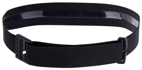 1pcs Sangle Élastique de Rechange pour Lampe Frontale, en Nylon Réglable 2,5cm Large Compatible avec Black Diamond, Petzl, Princeton Tec, Fenix (Noir)