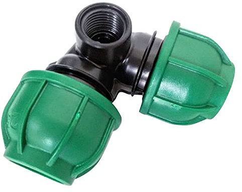 25MM X 1/2 X 25MM GOMITO PER POP-UP RACCORDO A COMPRESSIONE TUBO PN IRRIGAZIONE