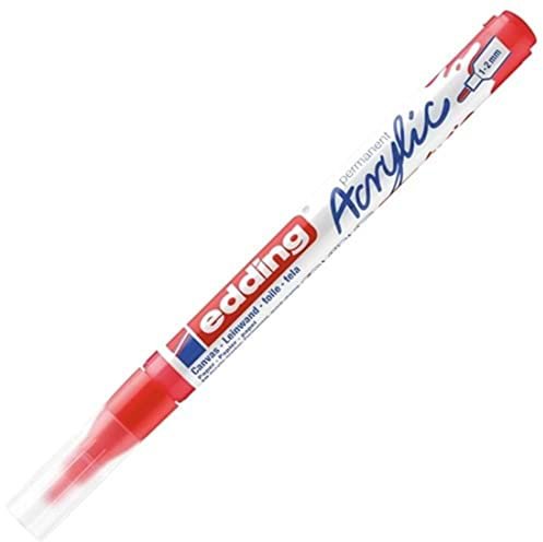 Marker acrylique Edding E-5300 Fine Traffic rouge