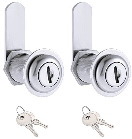 Knpwer 2 Stück Briefkastenschloss 1/8 Zoll (30 mm) Sicherheit Mailbox Schloss,Schrank Türschlösser,Möbelschloss Türschlösser für Schubladenschränke mit 4 Schlüsseln