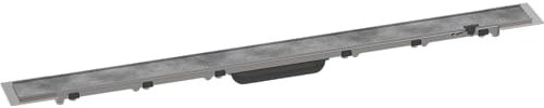 hansgrohe Fertigset Duschrinne RainDrain Rock, befliesbare Abflussrinne 900mm, Bodenablauf Dusche kürzbar