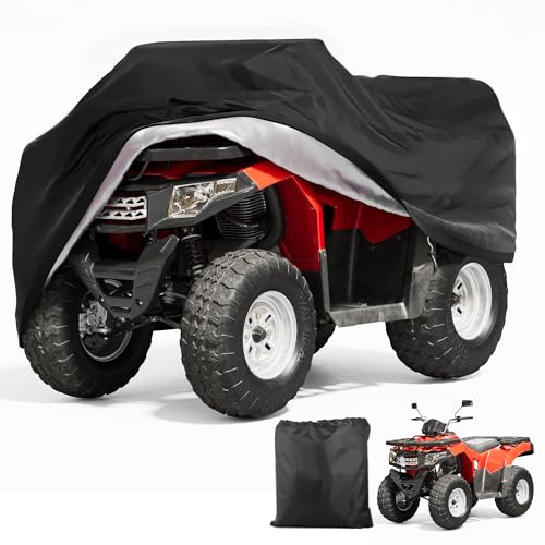 Telo di copertura per quad, impermeabile, XXL, per quad, ATV, per esterni, 250 x 110 x 120 cm, Oxford 420D, per veicoli fuoristrada, ATV, resistente all'inverno