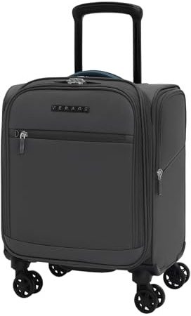 Verage Underseat Carry On Luggage with Wheels & USB Port,14 inch Wheeled Spinner Bag Carry-on Luggages for Airlines, Lightweight Suitcase Men Women, Pilots and Crew (14.5-Inch Plus Underseat Pro)