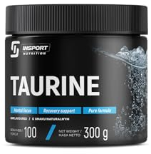 TAURIN Pulver 300g | Reine L-Taurin Aminosäure | Muskelregeneration, Energie & Leistung | Vegan & Ohne Zusatzstoffe | INSPORT