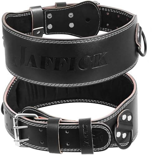 Jaf 2-in-1 Gewichthebergürtel aus Leder und Dip-Gürtel