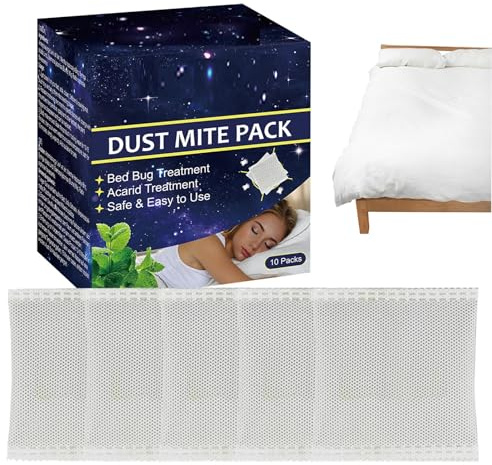 Antiacaro, 10 Pezzi Trattamento Antiacaro, Eliminatore Per Acari Naturali Della Polvere, Repellente Per Acaro Per Materassi, Divani, Tende E Tappeti