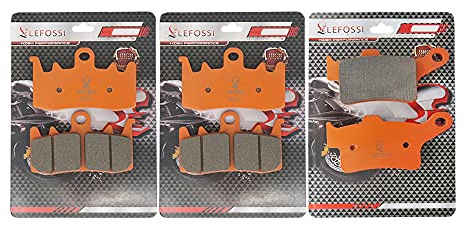 LE LEFOSSI Moto Fibra di Carbonio Anteriore e Posteriore Pastiglie Freno per Compatibile con Can Am Spyder RS/RS-S/RT/RT-S/ST/ST-S 13-17 FA630F FA631R