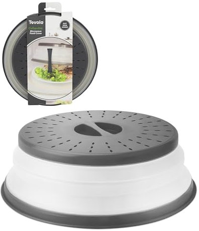 Tovolo 81-31531 Microwave Cover, 10.5 inch, Charcoal