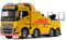 TAMIYA 56362 1:14 Volvo FH16 Abschlepper 8x4, Bausatz zum Zusammenbauen, RC Truck, fernsteuerbarer, Lastwagen, LKW, Konstruktionsspielzeug, Modellbau, Basteln, Gelb