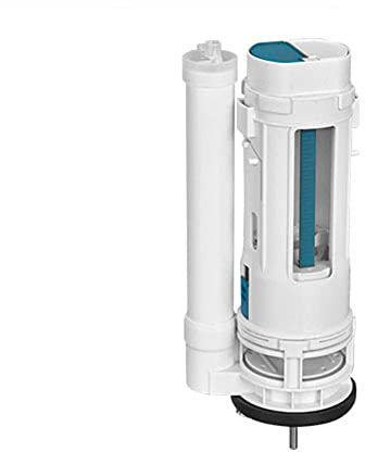 25 CM Toilet Cistern Dual Flush Valve, One Piece Button Drain Valve Replacement Kit Suitable for Tank Height 26-29 CM for Bathroom Home Office