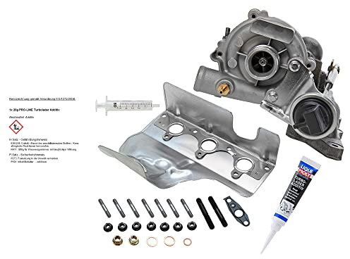 ATEC Germany 1x Turbocompressore, incluso kit di installazione, 1x Additivo per il riempimento iniziale del turbocompressore, Compatibile con SMART CABRIO (450), CITY-COUPE (450), CROSSBLADE (450)