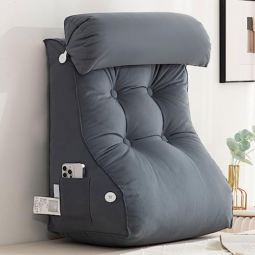 AMZZHAO Lesekissen für Bett und Sofa,kuscheliges Sofakissen,Ergonomisch geformtes Keilkissen,Ideal als Rückenstütze Beim Lesen oder für Videospiele,zum Lesen,Fernsehen und Entspanne