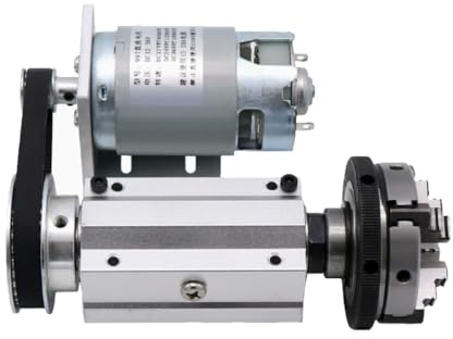 RATTMMOTOR No powered Multi-function Lathe chuck spindle assemblies 895 Motor Rotary Lathe Woodworking Spindle Motor Chuck 63mm for CNC Lathe Grinder machine Table Saw (4 Jaw 63mm)