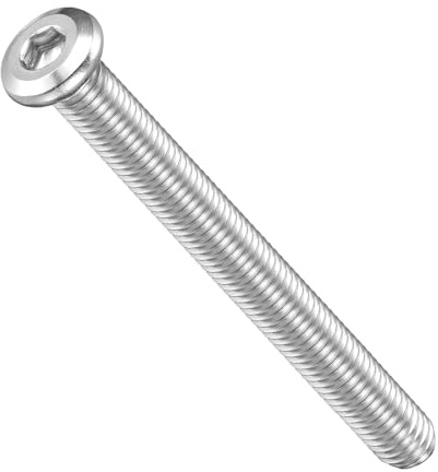 METALLIXITY Viti a Testa Cava Esagonale con Innesto a Brugola (M8-1.25x85) 10Pz, Viti per Mobile In Acciaio Inox 304 a Brugola Esagonale - per Progetti di Falegnameria e Mobili, Colore Argento