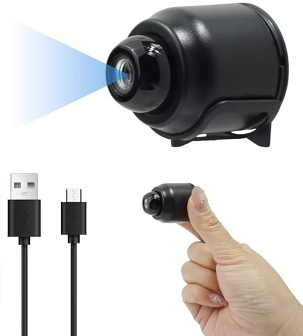 Mini Caméra œil de Chat WiFi 1080p avec Vision Nocturne - Caméra sans Fil Sécurisée pour Maison, Bureau et Voiture, Grand Angle 140° et, Surveillance à Distance Via Application Smartphone