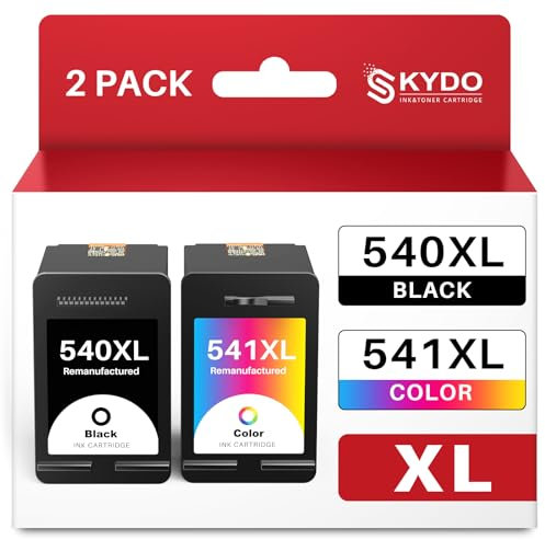 540XL 541XL PG540 CL541 Patronen Kompatibel für Canon Druckerpatronen PG-540XL CL-541XL 540 541 Multipack für Pixma TS5150 TS5151 TS5100 MG3650S MG3650 MG3550 MX525 MG3150 MG3250 (Schwarze, Farbe)