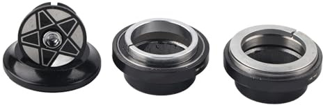 Generic Cykelheadset, Färgfast Cykelersättningsdel Cykeldel, för Ramhuvudrör 28,6 Mm Rakt Styrlager för Cykel (Svart)