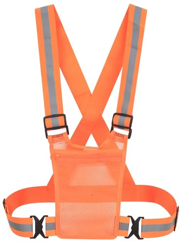 Zhujiehigh Chaleco Reflectante para Hombres Mujeres, Chaleco de Seguridad Reflectante 360°, Chalecos de Seguridad Reflectantes, Chalecos de Alta Visibilidad para Deportes Correr Ciclismo Trotar