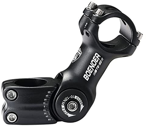 Boenoea Fahrrad Vorbau 31.8 90mm 110mm 0-60 Grad Verstellbarer Fahrradvorbauten Aluminiumlegierung Lenker Vorbau Riser für MTB BMX Mountainbike Rennrad Radfahren