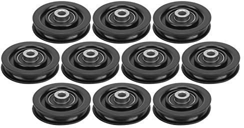 Vomeko 10 Pièces/Ensemble Poulie De Roulement De Fitness 75 Mm/90 Mm – Convient pour Les Machines à Câble, Les équipements De Fitness, Les Accessoires De Musculation Sportive(75mm)