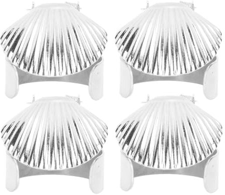 Zerodis Kerzenlöscher mit Automatischem Timer, Universeller Automatischer Kerzenstopper mit Metallschalenmuster, Sicher und Langlebig für Kerzen (Silver)