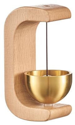 Retro Magnetische Türklingel/Magnetisches Glocke Türglocke/Self-Adhesive Backing Door Chime/Windspiel Aus In C-Form Für Türen/Windspiel Aus Massivholz Mit Saugnapf