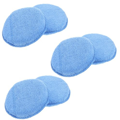 Cabilock 6pièces Tampons De Polissage Cire pour Voiture Éponges De Cirage Manuel Réutilisables Applicateurs De Cire pour Nettoyage Et Polissage