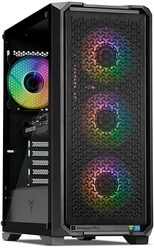 YEYIAN Gaming PC VaultESP | Intel i5-14400F 10-Core (4.7GHz Turbo) | NVIDIA RTX 5060 8GB GDDR7 | 32GB DDR5 6000MHz | 1TB NVMe SSD Gen4 | Windows 11 Pro