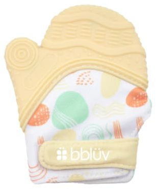 bblüv - Glüv - Moufle Dentition Silicone, Sangle Ajustable, Vanilla