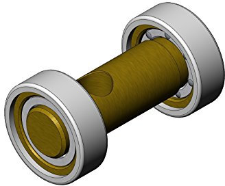 Cuscinetti Box Doccia VR - N° 1 PEZZO Rotelle a Sfera di Ricambio in Acciaio per Ante Doccia a Scorrimento Doppio ruota 18.2x6x32.6 profilo Piatto foro 6.2 mm