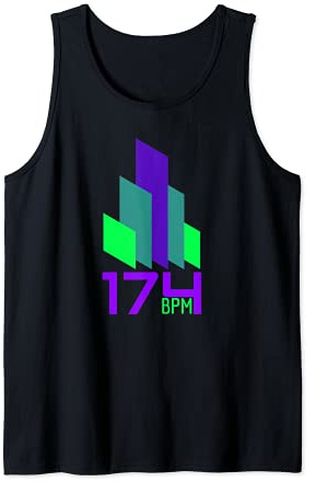 174 BPM DnB Music Liquid Junglist EDM Drum And Bass Débardeur