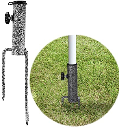ASOPFYUM Erdspieß Sonnenschirm, Schirmständer Sonnenschirm, Sonnenschirmhalterung für Strand, Garten, Rasen, Angeln usw, Sonnenschirm Ständer Boden, Sonnenschirm Rasendorn
