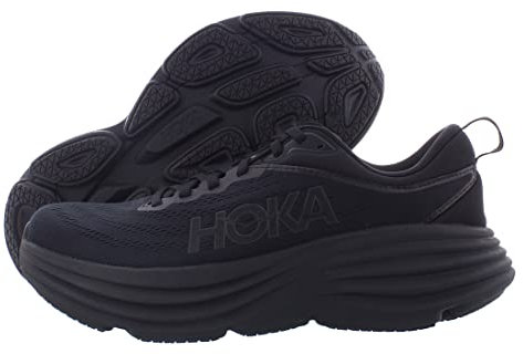 HOKA ONE ONE Herren Bondi 8 Running Shoes, Black/Black, 42 2/3 EU