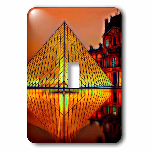 3dRose The Louvre Image Of Light Infused Painting - Light Switch Covers (lsp-365056-1)