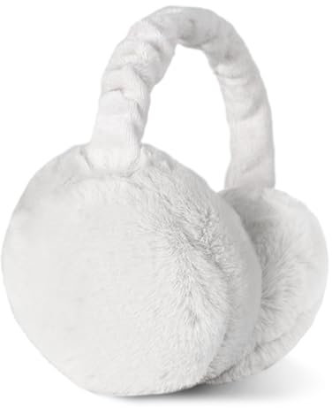 omitium Ohrenwärmer, Winter Ohrenwärmer Faltbare Verstellbarer Plüsch Earmuffs Bequemer weicher für den Winter Reiten Warme Ohrenschützer für Damen und Herren (weiß)