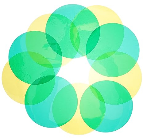 BELLIFFY 10pcs Spotlight Lens Replacement Filters Handheld Spotlight Filters Lens for Camera Accessories Outdoor Gadgets