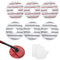 6 PCS Mop Head Replacement Spin, Spin Mop Heads Compatible with Vilda,Washable Head Replacement Microfiber with A Pair of Disposable Household Dust Gloves