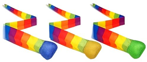 Playground Ball - Set di tre palle coda, per i giochi lanciare e catturare | Leggero divertimento all'aperto Indoor Play Beach School Backyard Park Attività Divertenti Gruppo Esercizio