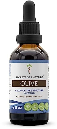 Secrets of the Tribe Olive Alcohol-Free Liquid Extract, Olive (Olea europaea) Dried Leaf (2 FL OZ)