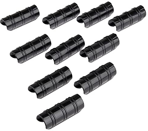 Mtsooning 10 piezas 19 mm/0.75 pulgadas jardín edificios tubo clip invernadero marco tubo película clip abrazadera conector kit