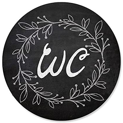 Logbuch-Verlag plaque de WC - plaque de porte pour toilettes - hommes et femmes - panneau neutre en aluminium noir et blanc
