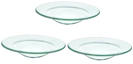 Cabilock 3 Aromatherapie Wachsschmelzschale Heizgerät Ätherische Öle Duftlampe Glasschale Wachsschmelzplatte Transparente Glasschale Ölbrenner Glasschale