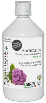 Engrais liquide hortensias et plantes de terre de bruyère. Concentréà diluer - 500 ml (250 litres de préparation)
