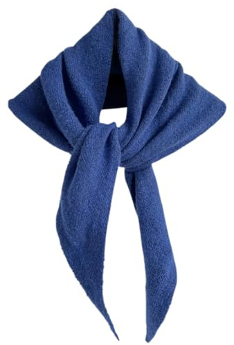 TYATVS Knit Triangle Scarf for Women Knitted Head Scarf Y2k Bandana Fisherman Downtown Girl Aesthetic Accessories