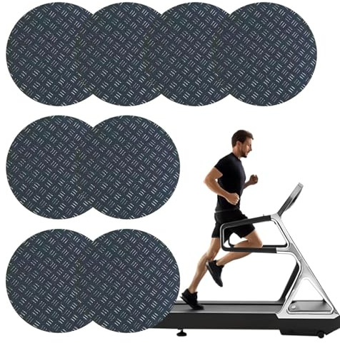 Alfombrilla para Debajo de la Cinta de Correr – 8 Almohadillas para máquina de Caminar, antivibración, protección de Alfombra de Doble Cara, Alfombrilla para Equipo de Fitness para Gimnasio en