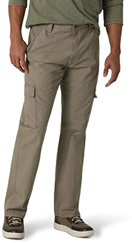 Twill Relaxed Fit Cargo Pant, Military Khaki Ripstop, 34W x 32L