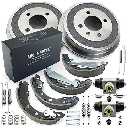 NB PARTS 2x Bremstrommel 2x Radbremszylinder Bremsbacken Zubehör passend für Seat VW Lupo 6X1