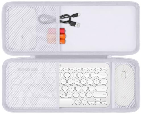 co2CREA Hard Travel Case for Logitech Pebble 2 Combo Pebble Keys 2 K380s /K380 Multi-Device Wireless Keyboard and Pebble Mouse 2 M350s /M350 Mouse Combo, Case only