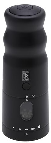 Black RAIN Pepper Mill - Professional Grade Heavy Duty High Output Pepper Grinder (Matte Black)